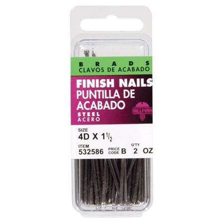 Hillman Common Nail, 4D, Steel, 6 PK 5330592